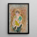 Madre e hijo - Tadeusz Makowski — cuadro enmarcado en la pared