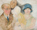 Retrato de un pintor y su familia - Tadeusz Makowski — vista de la obra