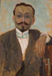 Retrato del escultor Bolesław Bażukiewicz - Tadeusz Makowski — vista de la obra