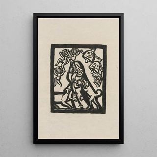 Tadeusz Makowski - Poverty assailed by dogs.webp