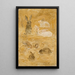 Rabbits - Tadeusz Makowski — framed artwork on a wall