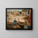 Return from a crayfish fishing trip - Tadeusz Makowski — framed artwork on a wall