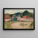 Route devant la ferme - Tadeusz Makowski — framed artwork on a wall