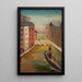 Ship in a City - Tadeusz Makowski — framed artwork on a wall