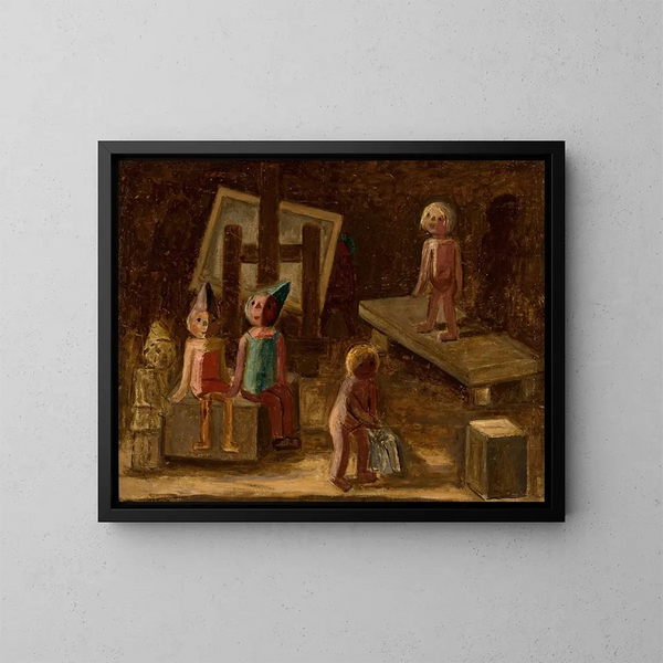 Pequeño modelo - Tadeusz Makowski — cuadro enmarcado en la pared