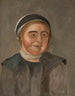 Estudio de una mujer con gorra negra y blanca - Tadeusz Makowski — vista de la obra
