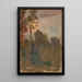 Sunset in the Forest - Tadeusz Makowski — framed artwork on a wall