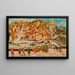 Vista desde el Puente en Espaly - Tadeusz Makowski — cuadro enmarcado en la pared