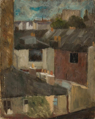 Tadeusz Makowski - View through the window of a workroom.webp