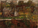 Vista de la ciudad junto al agua - Tadeusz Makowski — vista de la obra