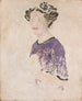 Woman in Lilac Dress - Tadeusz Makowski — artwork view