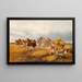 Harvest in Poland, near Krakow - Tadeusz Rybkowski — framed artwork on a wall