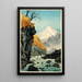 Pie del monte Ashitaka - Takahashi Hiroaki — cuadro enmarcado en la pared