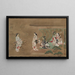 Visite des amoureux - Tamura Suiō — cuadro enmarcado en la pared