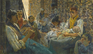 Telemaco Signorini - Idle Hours At Riomaggiore.webp