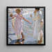 Tiempo para un baño en Valencia - Joaquín Sorolla — cuadro enmarcado en la pared