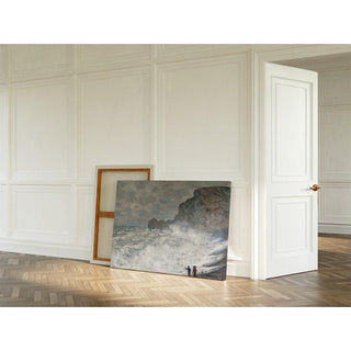 Temps violent à Étretat - Claude Monet | Reproduction Tableau Décoration murale affiche copie