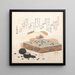 Atuendo para el juego de Go - Kubo Shunman — cuadro enmarcado en la pared
