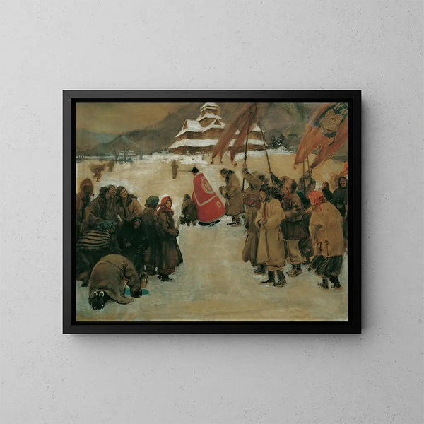 Jordanfest - Teodor Axentowicz — cuadro enmarcado en la pared