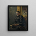 Portrait of a Lady - Teodor Zemplényi — framed artwork on a wall