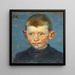 Cabeza de un niño - Peder Severin Krøyer — cuadro enmarcado en la pared