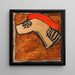 Cabeza de un arnés de caballo - Egon Schiele — cuadro enmarcado en la pared