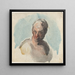 Cabeza de un hombre - Honoré Daumier — cuadro enmarcado en la pared
