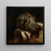 Cabeza de un hombre guillotinado - Théodore Géricault — cuadro enmarcado en la pared