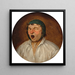 Head of a man with an open mouth - Pieter Brueghel the Younger — wall display of the artwork