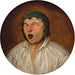Head of a man with an open mouth - Pieter Brueghel the Younger — displayed in an interior