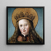 Cabeza de una Santa Mujer - Hans Holbein el Viejo — cuadro enmarcado en la pared