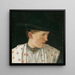 Cabeza de una campesina - Wilhelm Leibl — cuadro enmarcado en la pared