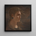 Head of Medusa - Elihu Vedder — framed artwork on a wall