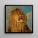 Cabeza de león levantada - Rosa Bonheur — cuadro enmarcado en la pared