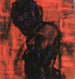 Cabezas oscuras sobre rojo - Christian Rohlfs — vista de la obra