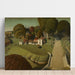 Reproduction of the painting The Birthplace of Herbert Hoover, West Branch, Iowa - Grant Wood
