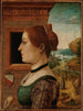 Portrait painting of a woman, perhaps Ginevra d'Antonio Lupari Gozzadini - The Master of the Bread Stories — artwork view