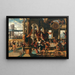 The Feast of Ahasuerus - The Master of Paul and Barnabas — framed artwork on a wall