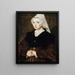 Retrato de una joven mujer - El Maestro de los años 1540 — cuadro enmarcado en la pared