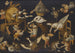 a grotesque scene with animals playing and a swaddled dog - The Master of Fertility of the Egg — artwork view