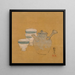 Tetera y tazas - Shibata Zeshin — cuadro enmarcado en la pared