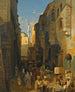 a lively street in Tangier - Themistokles von Eckenbrecher — artwork view