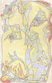 Floral motifs on yellow background - Theo Colenbrander — artwork view