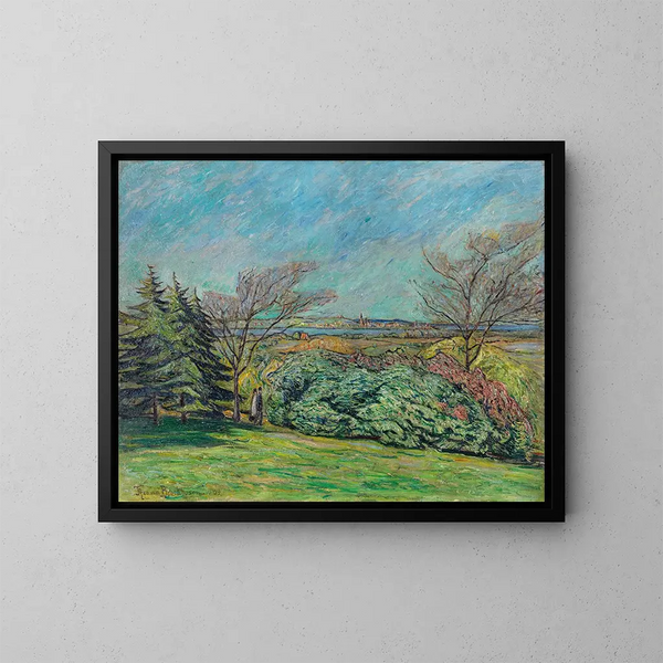 View from Franzensberg - Theo Von Brockhusen — framed artwork on a wall