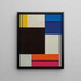 Composición XXI - Theo van Doesburg — cuadro enmarcado en la pared