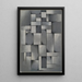Composición en gris Ragtime - Theo van Doesburg — cuadro enmarcado en la pared