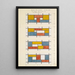 Proyecto para un vitral - Theo van Doesburg — cuadro enmarcado en la pared