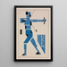 Proyecto de cartel - Theo van Doesburg — cuadro enmarcado en la pared