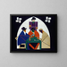 Les Joueurs de cartes - Theo van Doesburg — framed artwork on a wall