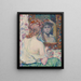 Mujer en el espejo - Theo van Rysselberghe — cuadro enmarcado en la pared